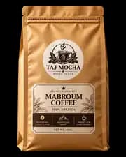 Taj Mocha Mabroum Coffee packaging